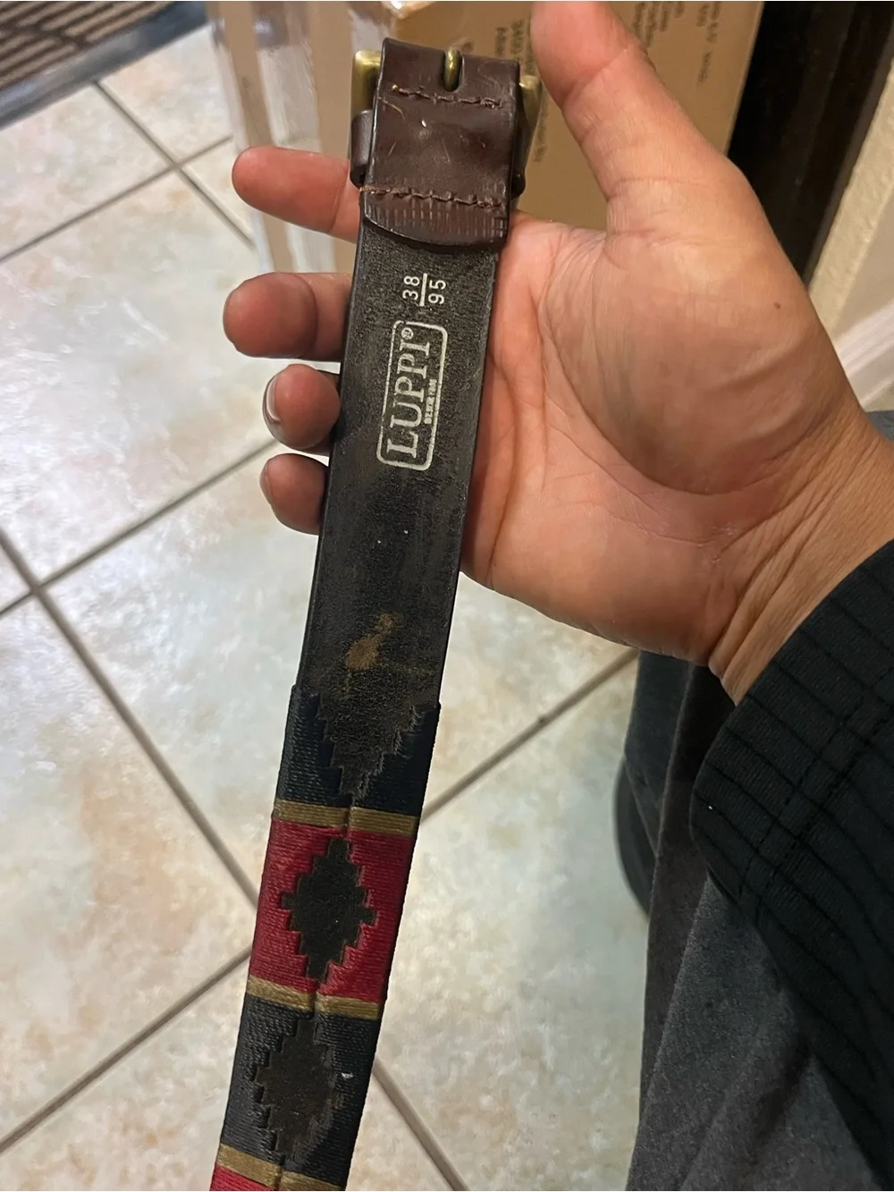 Luppi leather belt